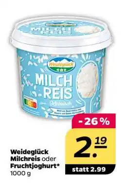 NETTO Weideglück Milchreis oder Fruchtjoghurt Angebot