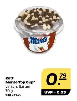 NETTO Zott Monte Top Cup Angebot