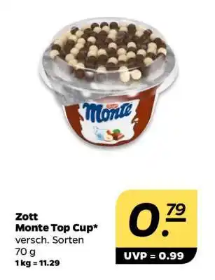 NETTO Zott Monte Top Cup Angebot