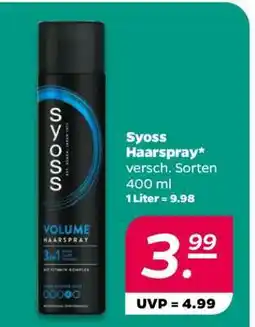 NETTO SYOSS Haarspray Angebot