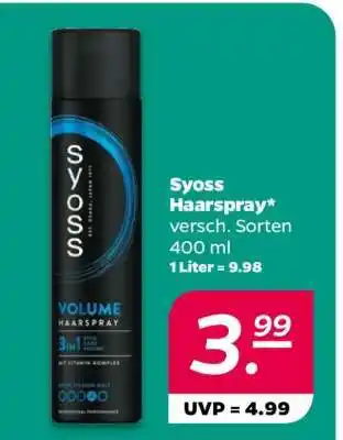NETTO SYOSS Haarspray Angebot