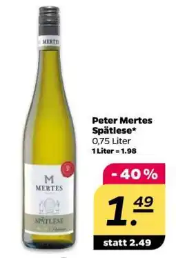 NETTO Peter Mertes Spätlese Angebot