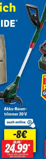 Lidl Akku-Rasentrimmer 20 V Angebot