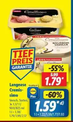 Lidl LANGNESE Cremissimo Angebot