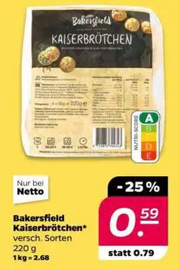 NETTO Bakersfield Kaiserbrötchen Angebot