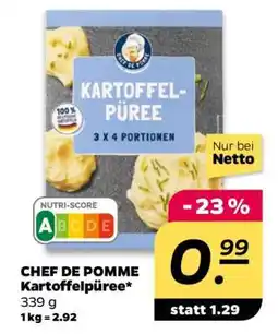 NETTO CHEF DE POMME Kartoffelpüree Angebot