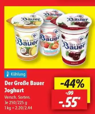 Lidl Der Große Bauer Joghurt Angebot