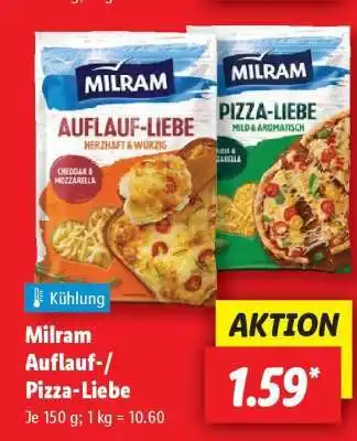 Lidl Milram Auflauf-/ Pizza -Liebe Angebot