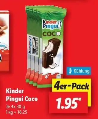 Lidl Kinder Pingui Coco Angebot