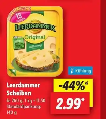 Lidl Leerdammer Scheiben Angebot