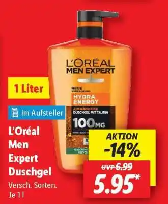 Lidl L'ORÉAL Men Expert Duschgel Angebot