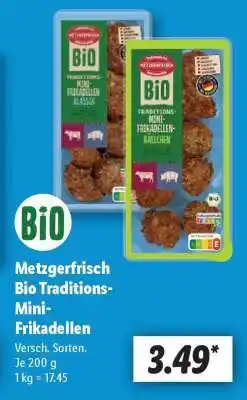 Lidl Metzgerfrisch Bio Traditions-Mini-Frikadellen Angebot