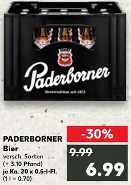 Kaufland PADERBORNER Bier Angebot