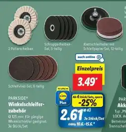 Lidl PARKSIDE Winkelschleiferzubehör Angebot