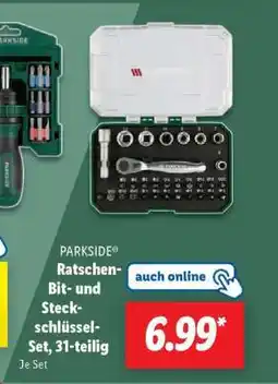 Lidl PARKSIDE Ratschen-Bit- und Steckschlüssel-Set, 31-teilig Angebot