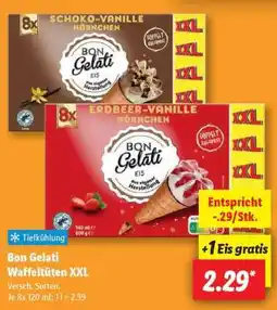 Lidl Bon Gelati Waffeltüten XXL Angebot