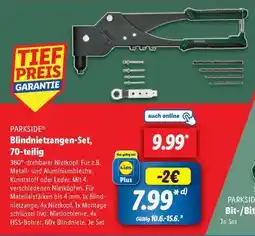 Lidl PARKSIDE Blindnietzangen-Set, 70-teilig Angebot