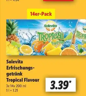 Lidl Solevita Erfrischungsgetränk Tropical Flavour Angebot