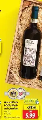 Lidl Greco di Tufo DOCG, Weißwein, trocken Angebot