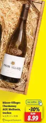Lidl Mâcon-Villages Chardonnay AOP, Weißwein, trocken Angebot