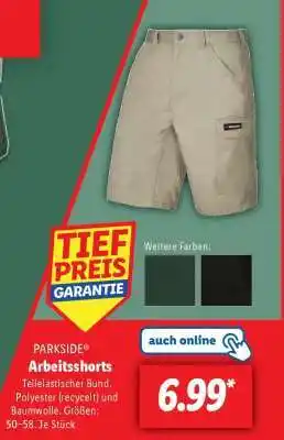 Lidl PARKSIDE Arbeitsshorts Angebot