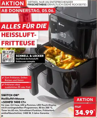 Kaufland SWITCH ON Heißluftfritteuse Angebot