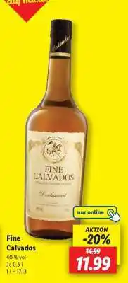 Lidl Fine Calvados Angebot