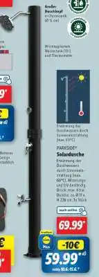 Lidl PARKSIDE Solardusche Angebot