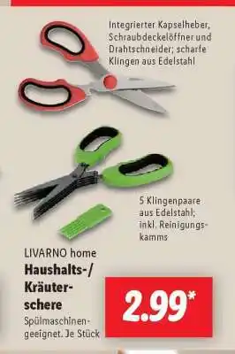 Lidl LIVARNO home Haushalts-/Kräuterschere Angebot