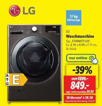 Lidl LG Waschmaschine Angebot