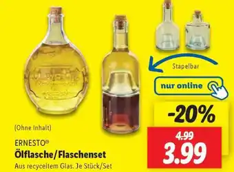 Lidl ERNESTO Ölflasche/Flaschenset Angebot