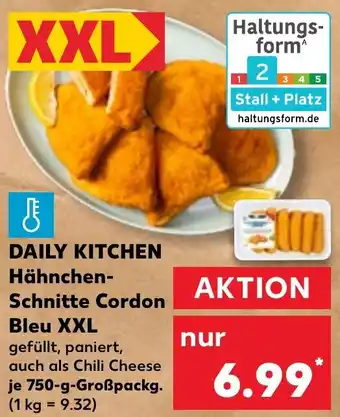 Kaufland DAILY KITCHEN Hähnchen Schnitte Cordon Bleu XXL Angebot