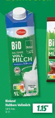 Lidl Bioland Haltbare Vollmilch Angebot