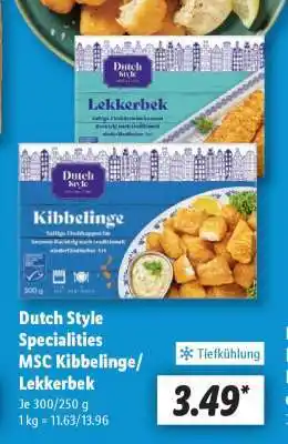 Lidl Dutch Style Specialities MSC Kibbelinge/Lekkerbek Angebot