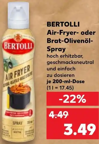 Kaufland BERTOLLI Air-Fryer oder Brat-Olivenöl Spray Angebot