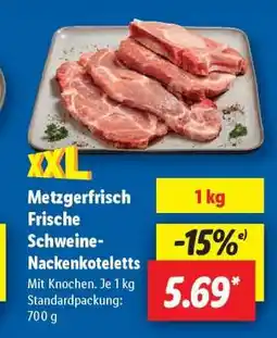 Lidl Metzgerfrisch Frische Schweine-nackenkoteletts Angebot