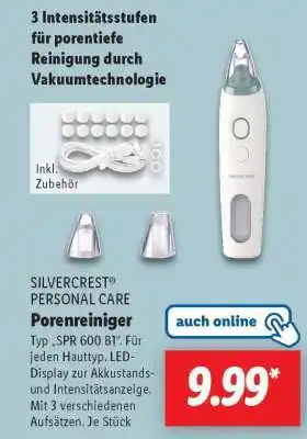 Lidl SILVERCREST PERSONAL CARE Porenreiniger Angebot