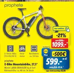 Lidl prophete E-Bike Mountainbike, 27,5 Angebot