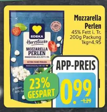 Edeka Mozzarella Perlen Angebot