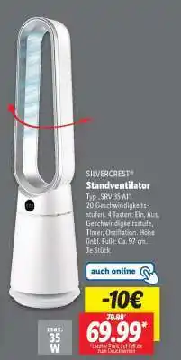 Lidl SILVERCREST Standventilator Angebot