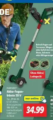 Lidl PARKSIDE Akku-Fugenbürste 20 V Angebot