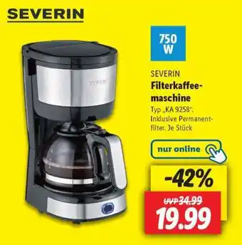 Lidl SEVERIN Filterkaffeemaschine Angebot