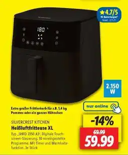 Lidl SILVERCREST KITCHEN Heißluftfritteuse XL Angebot