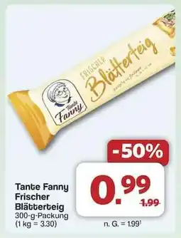 Famila Nord Ost Tante Fanny frischer Blätterteig Angebot