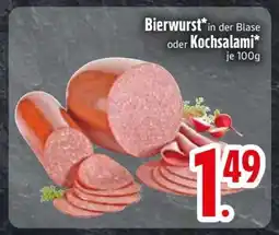 Edeka Bierwurst oder Kochsalami Angebot