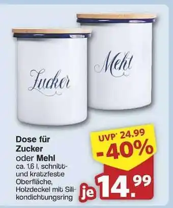 Famila Nord Ost Dose für Zucker oder Mehl Angebot