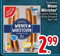 Edeka Delikatess Wiener Würstchen Angebot