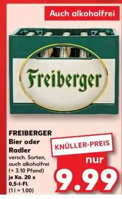 Kaufland FREIBERGER Bier oder Radler Angebot