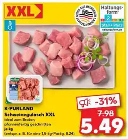 Kaufland K-PURLAND Schweinegulasch XXL Angebot