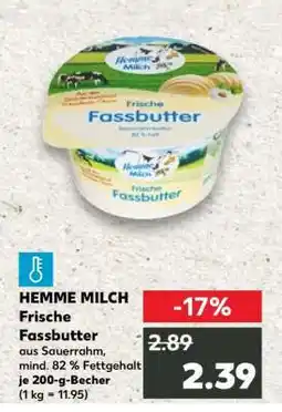 Kaufland Hemme Milch Frische Fassbutter Angebot